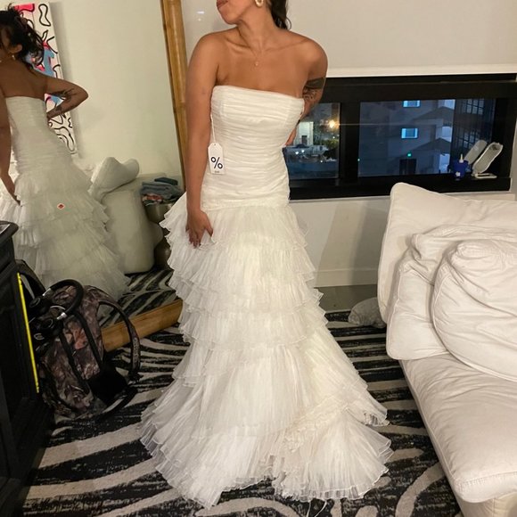 NWT ROSA CLARA WEDDING GOWN UNALTERED SAMPLE - Picture 2 of 16